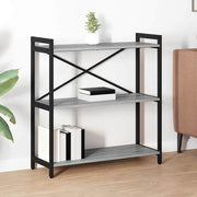 Boekenkast 80x30x83 cm grijs sonoma bewerkt hout