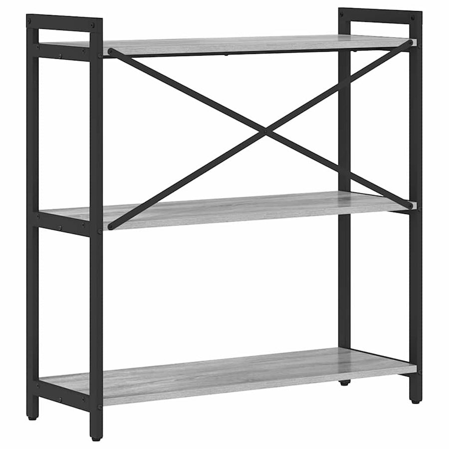 Boekenkast Grijs sonoma 80 x 30 x 83 cm Bewerkt hout