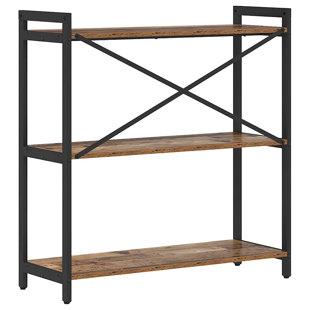 Boekenkast Oud hout 80 x 30 x 83 cm Bewerkt hout