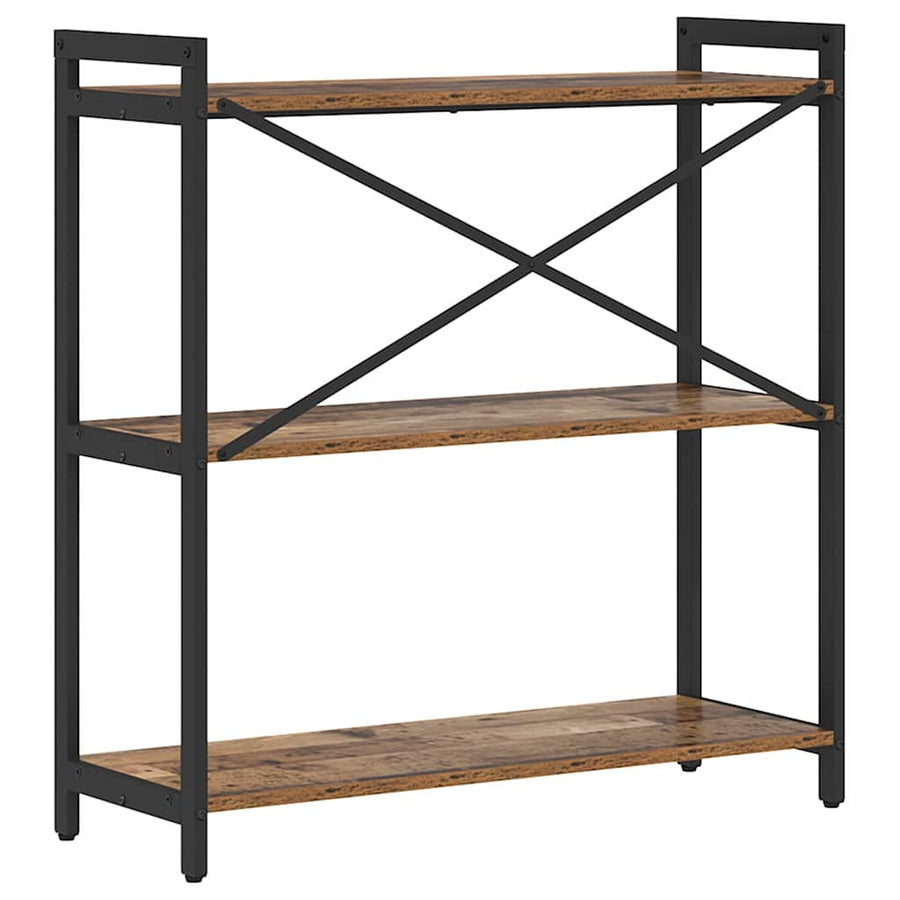 Boekenkast Oud hout 80 x 30 x 83 cm Bewerkt hout