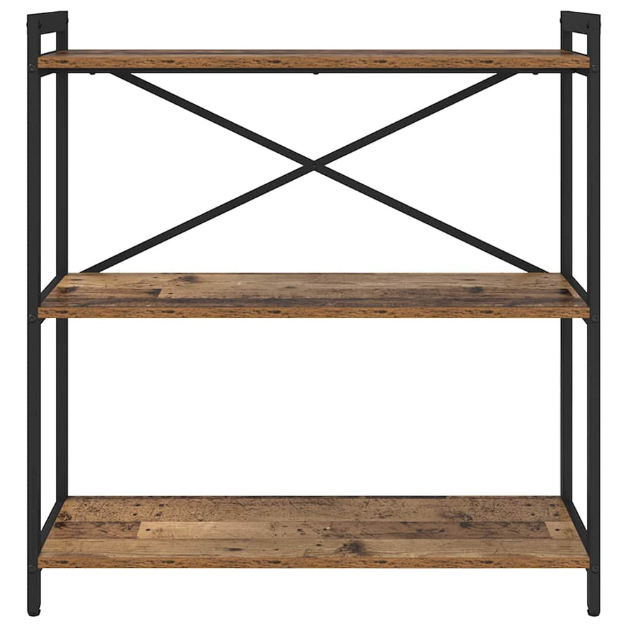 Boekenkast Oud hout 80 x 30 x 83 cm Bewerkt hout