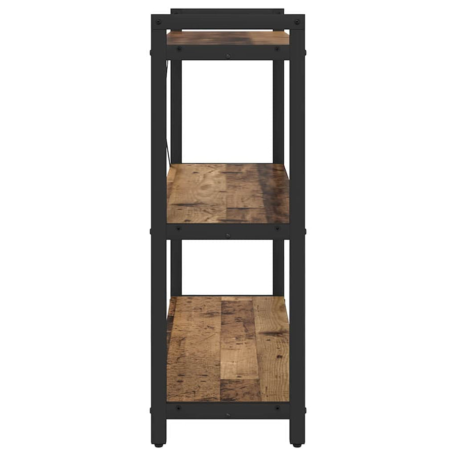 Boekenkast Oud hout 80 x 30 x 83 cm Bewerkt hout