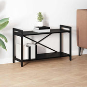 Boekenkast 80x30x48.5 cm zwart eiken bewerkt hout