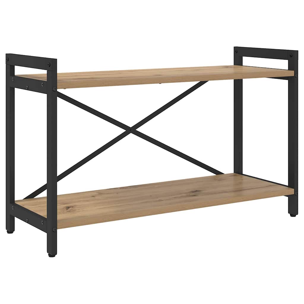Boekenkast artisanaal eikenkleurig 80 x 30 x 48.5 cm