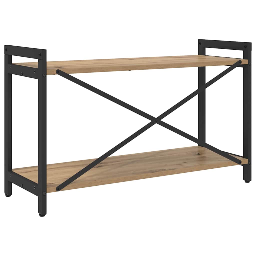Boekenkast artisanaal eikenkleurig 80 x 30 x 48.5 cm