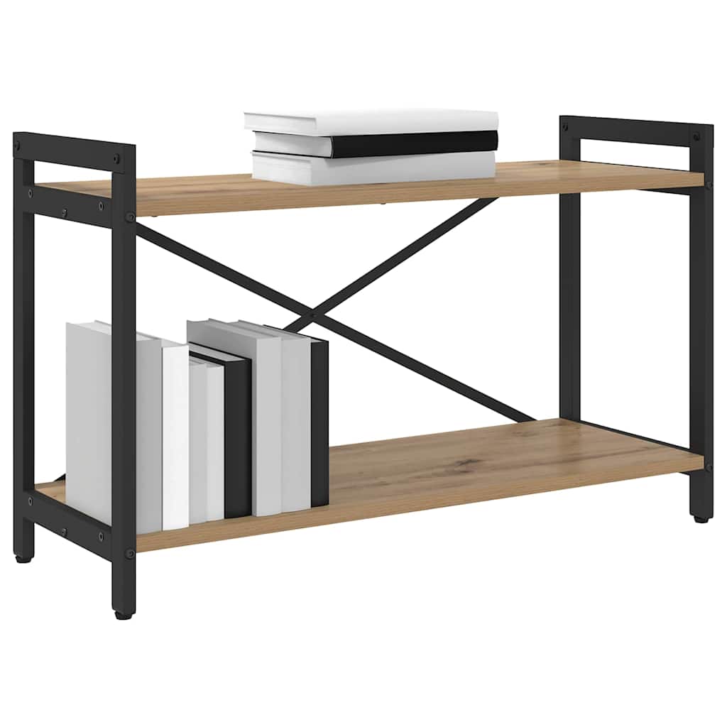 Boekenkast artisanaal eikenkleurig 80 x 30 x 48.5 cm