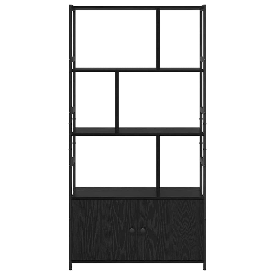 Boekenkast Zwart eiken 80 x 30 x 155,5 cm Bewerkt hout