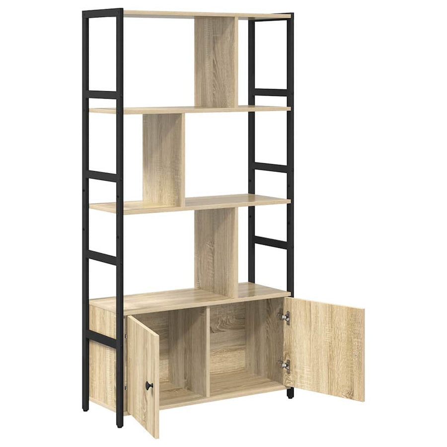 Boekenkast Sonoma eiken 80 x 30 x 155,5 cm Bewerkt hout