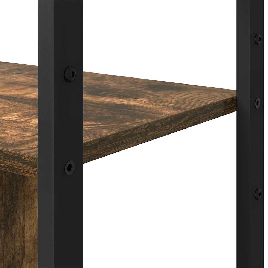 Boekenkast Gerookt eiken 80 x 30 x 155,5 cm Bewerkt hout