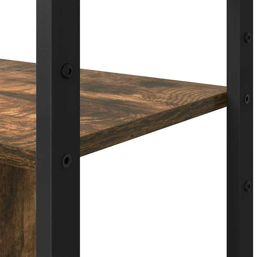 Boekenkast Gerookt eiken 80 x 30 x 155,5 cm Bewerkt hout