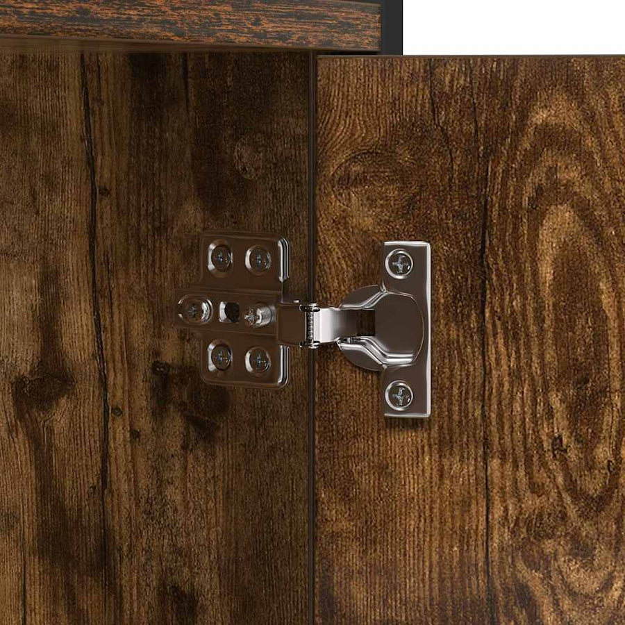Boekenkast Gerookt eiken 80 x 30 x 155,5 cm Bewerkt hout