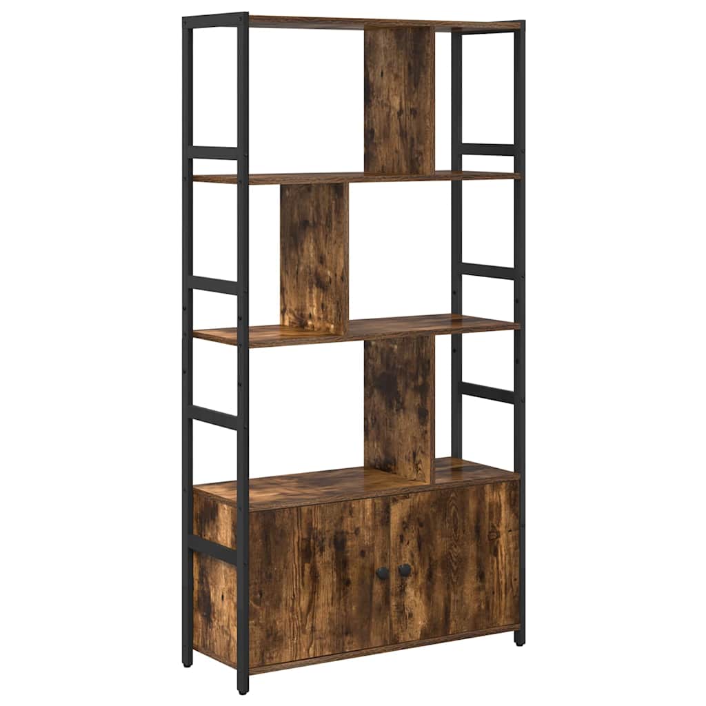 Boekenkast Gerookt eiken 80 x 30 x 155,5 cm Bewerkt hout