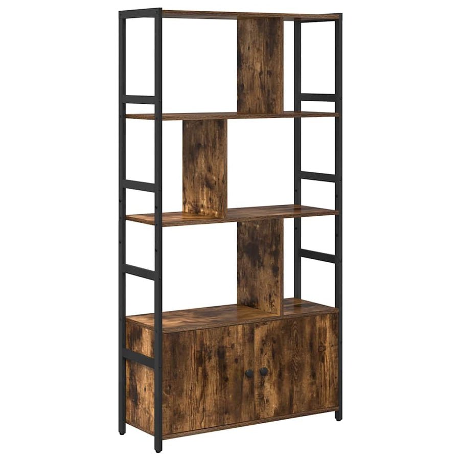 Boekenkast Gerookt eiken 80 x 30 x 155,5 cm Bewerkt hout