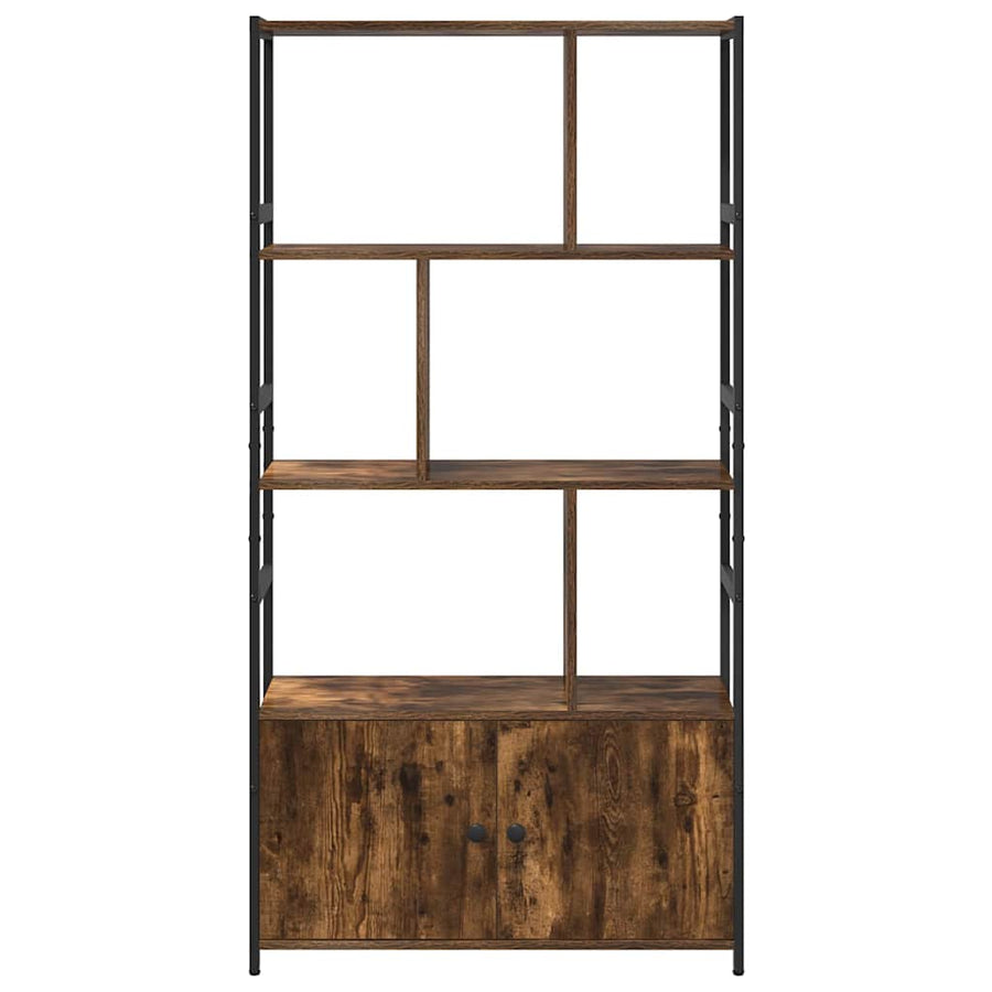Boekenkast Gerookt eiken 80 x 30 x 155,5 cm Bewerkt hout