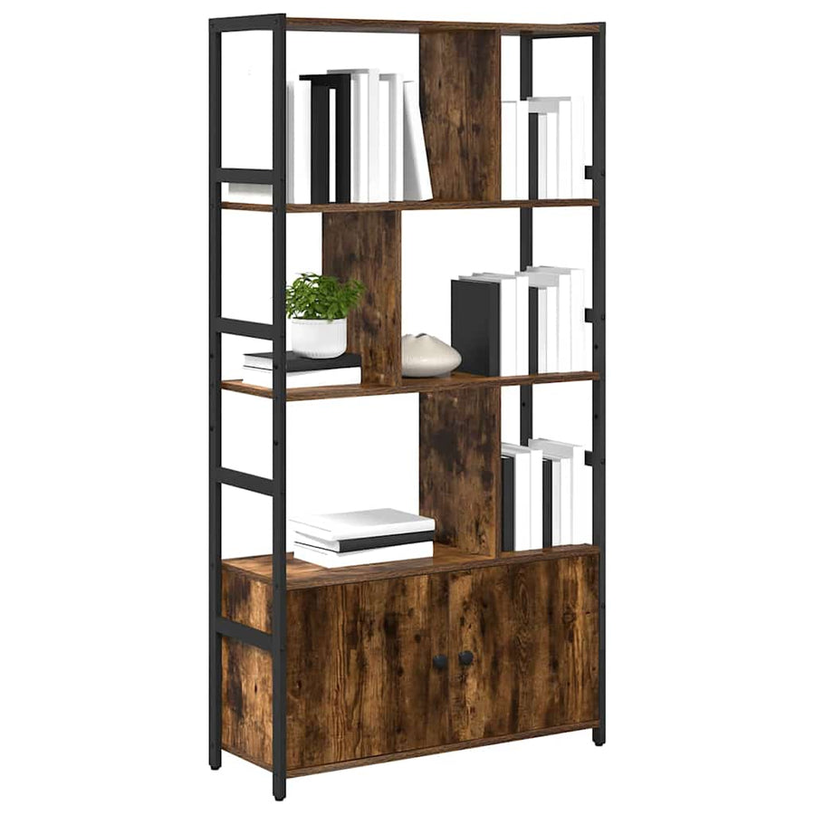Boekenkast Gerookt eiken 80 x 30 x 155,5 cm Bewerkt hout