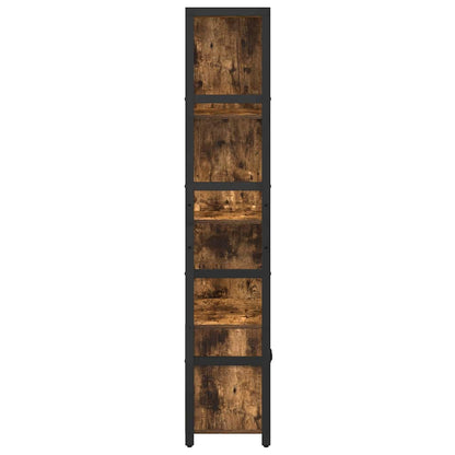 Boekenkast Gerookt eiken 80 x 30 x 155,5 cm Bewerkt hout