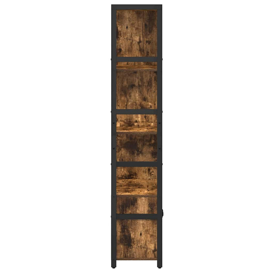 Boekenkast Gerookt eiken 80 x 30 x 155,5 cm Bewerkt hout