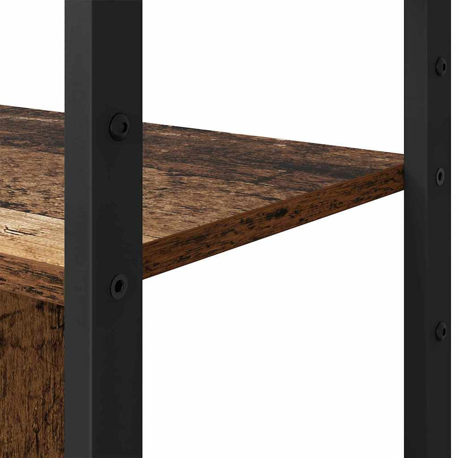 Boekenkast Oud hout 80 x 30 x 155,5 cm Bewerkt hout
