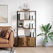 Boekenkast 80x30x155,5 cm bewerkt hout