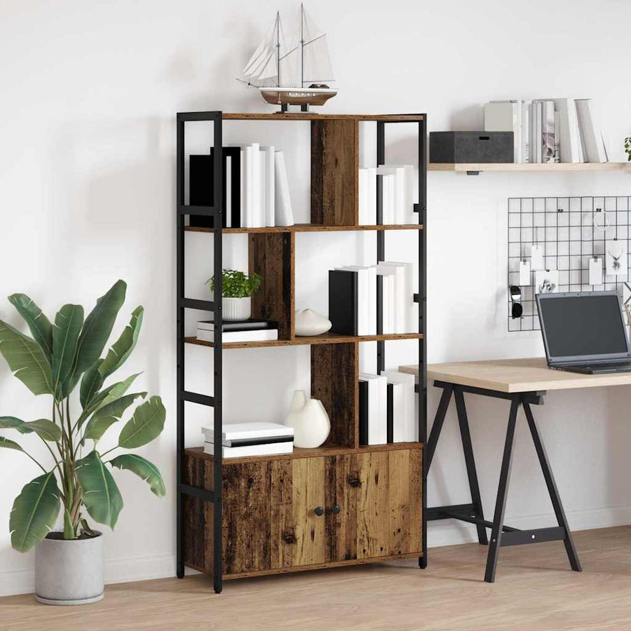 Boekenkast Oud hout 80 x 30 x 155,5 cm Bewerkt hout