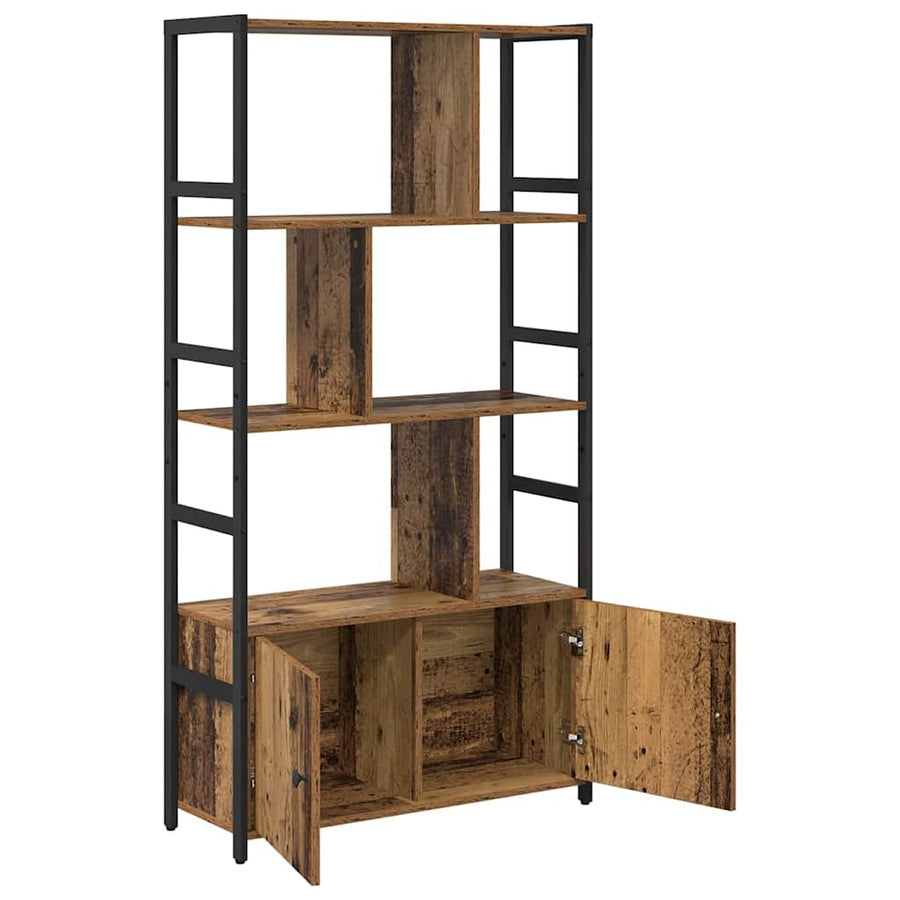 Boekenkast Oud hout 80 x 30 x 155,5 cm Bewerkt hout