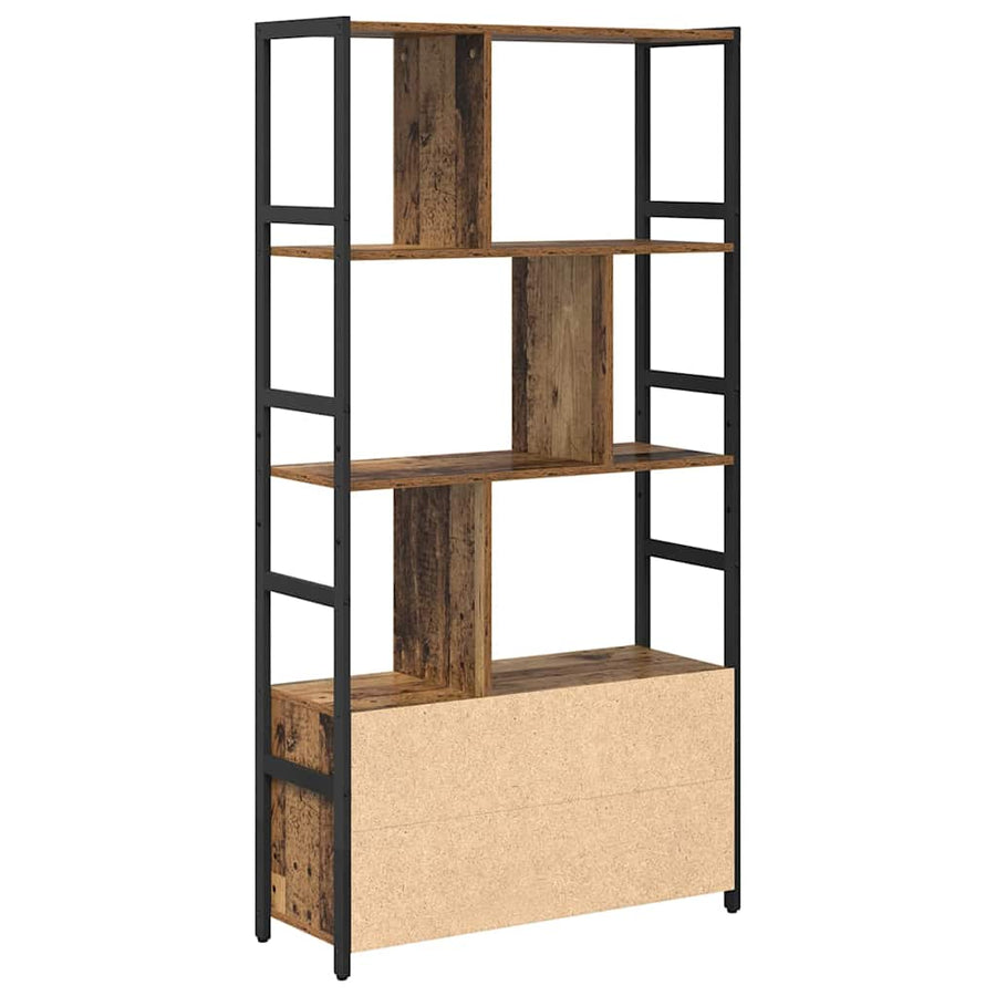 Boekenkast Oud hout 80 x 30 x 155,5 cm Bewerkt hout