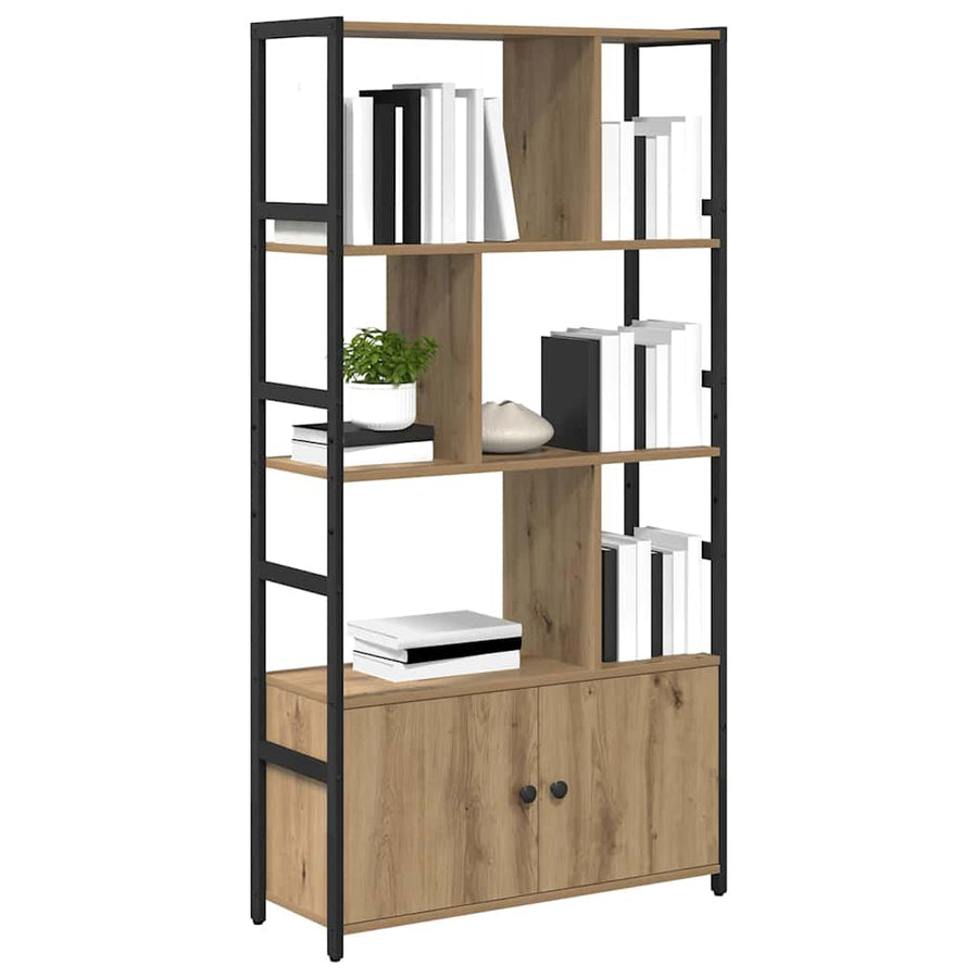 Boekenkast artisanaal eikenkleurig 80 x 30 x 155,5 cm