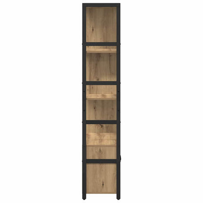 Boekenkast artisanaal eikenkleurig 80 x 30 x 155,5 cm