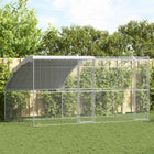 Kippenhok 400x200x200 cm staal zilver