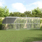 Kippenhok 600x200x200 cm staal zilver
