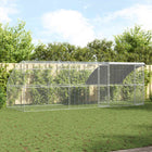 Chicken coop 3 pcs Silver 600 x 200 x 200 cm Steel and PE