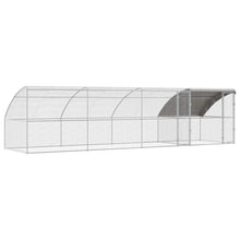 Kippenhok 4 pcs Zilver 800 x 200 x 200 cm Staal en PE