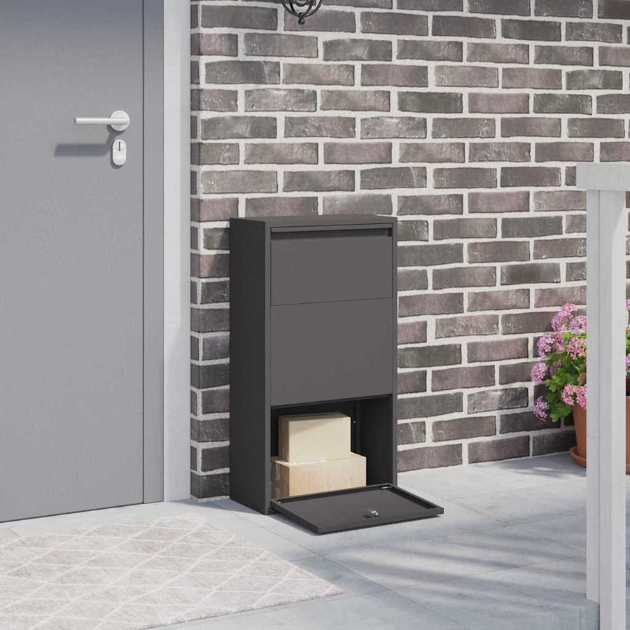 Pakketafgiftebox 44X22X82 Cm Staal Zwart