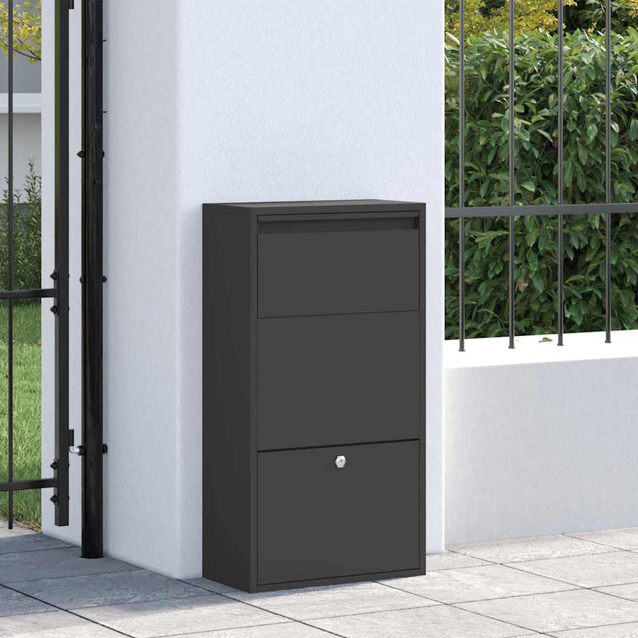 Pakketafgiftebox 44X22X82 Cm Staal Zwart