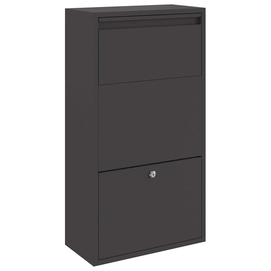 Pakketafgiftebox 44X22X82 Cm Staal Zwart