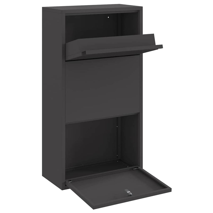 Pakketafgiftebox 44X22X82 Cm Staal Zwart
