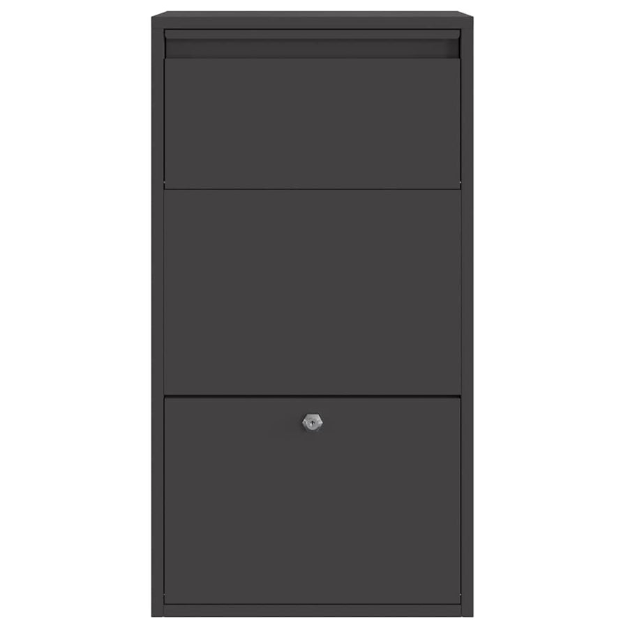 Pakketafgiftebox 44X22X82 Cm Staal Zwart