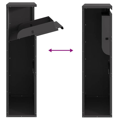 Pakketafgiftebox 44X22X82 Cm Staal Zwart