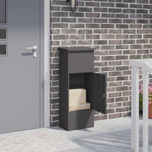 Pakket inwerp box Zwart 44.5 x 29 x 110.5 cm Staal