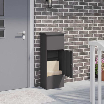 Pakket inwerp box Zwart 44.5 x 29 x 110.5 cm Staal