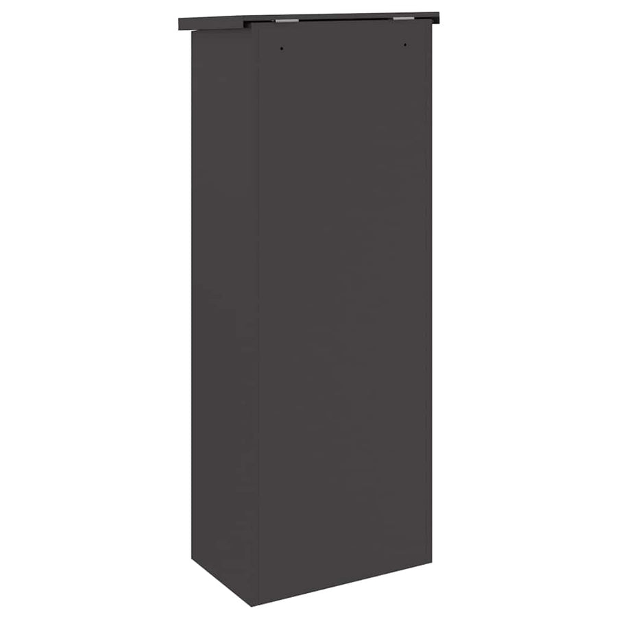 Pakket Inwerp Box Zwart 44.5 X 29 X 110.5 Cm Staal