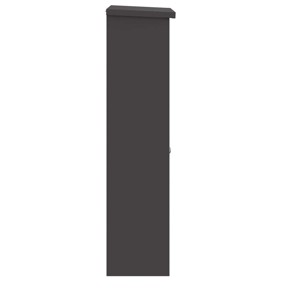 Pakket Inwerp Box Zwart 44.5 X 29 X 110.5 Cm Staal