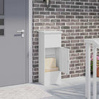Parcel drop box with storage White 44.5 x 29 x 110.5 cm Steel