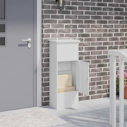 Pakket inwerp box Wit 44.5 x 29 x 110.5 cm Staal