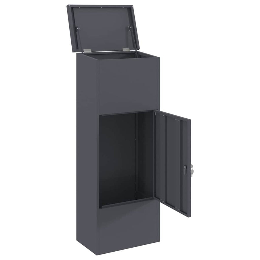 Pakket inwerp box Antraciet 44.5 x 29 x 110.5 cm Staal