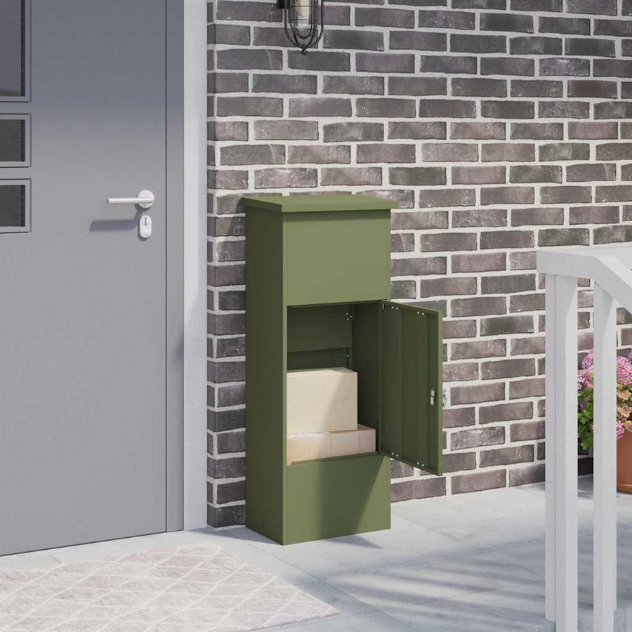 Pakket inwerp box Olijfgroen 44.5 x 29 x 110.5 cm Staal