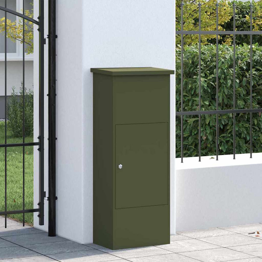 Pakket inwerp box Olijfgroen 44.5 x 29 x 110.5 cm Staal