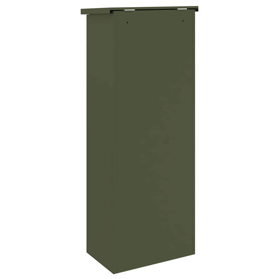 Pakket inwerp box Olijfgroen 44.5 x 29 x 110.5 cm Staal