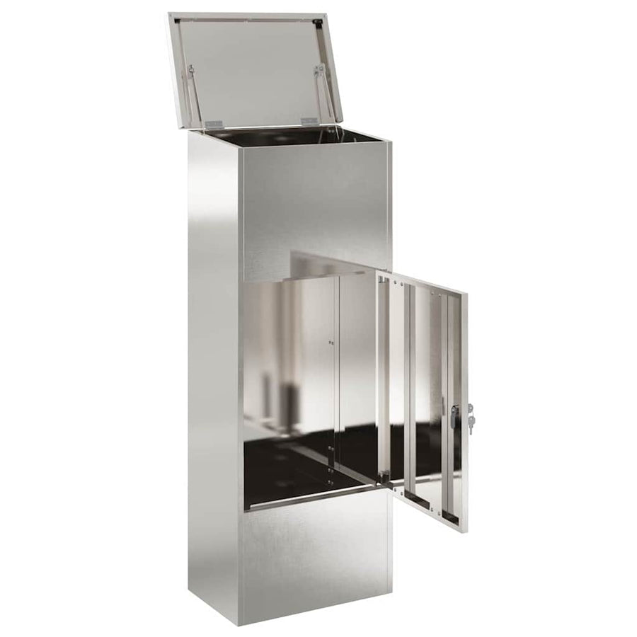 Pakket Inwerp Box Zilver 44,5 X 29 X 110,5 Cm Roestvrij Staal