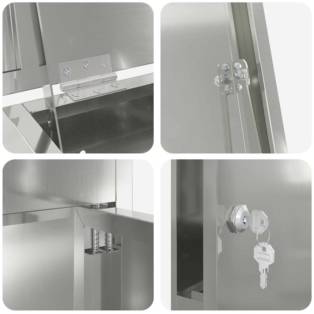 Pakket inwerp box Zwart 44.5 x 29 x 110.5 cm